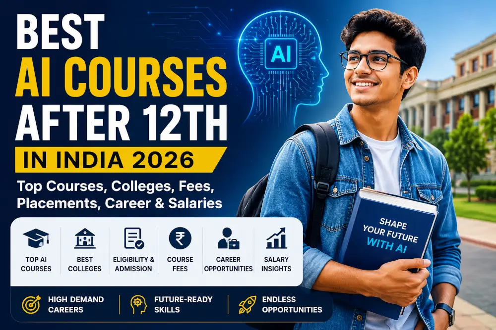 Best AI Courses After 12th in India 2026 | Top Colleges, Fees & Salary