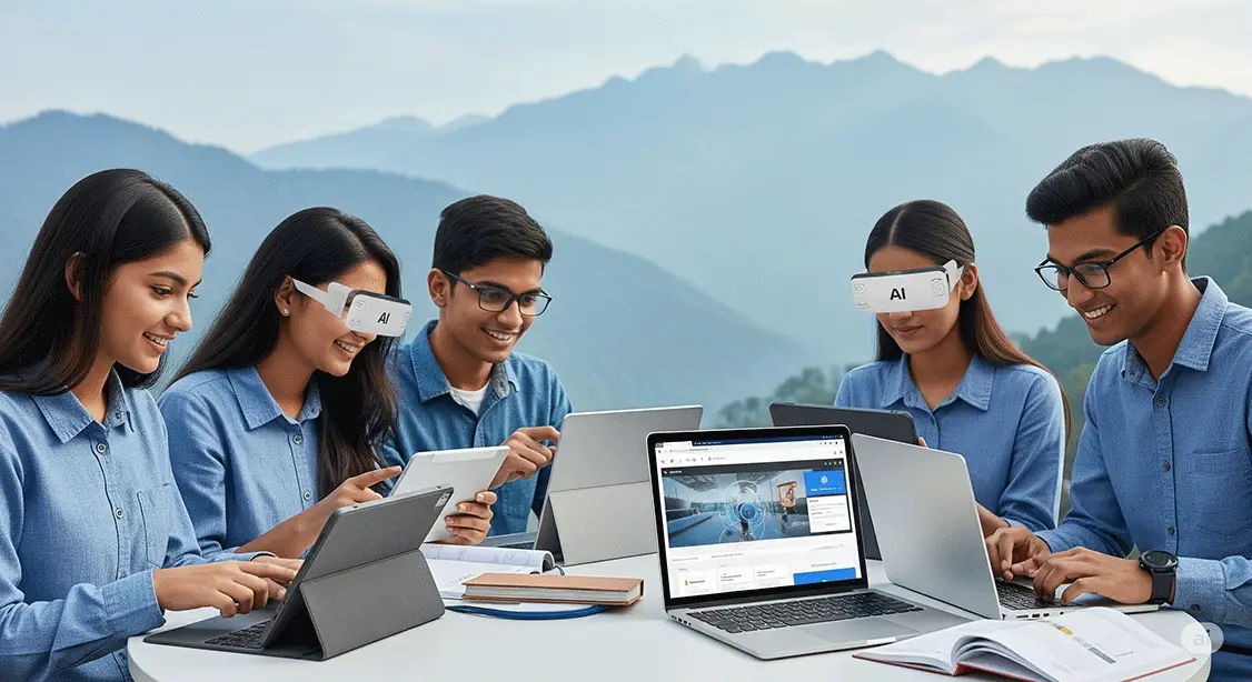 Indian students using AI for success